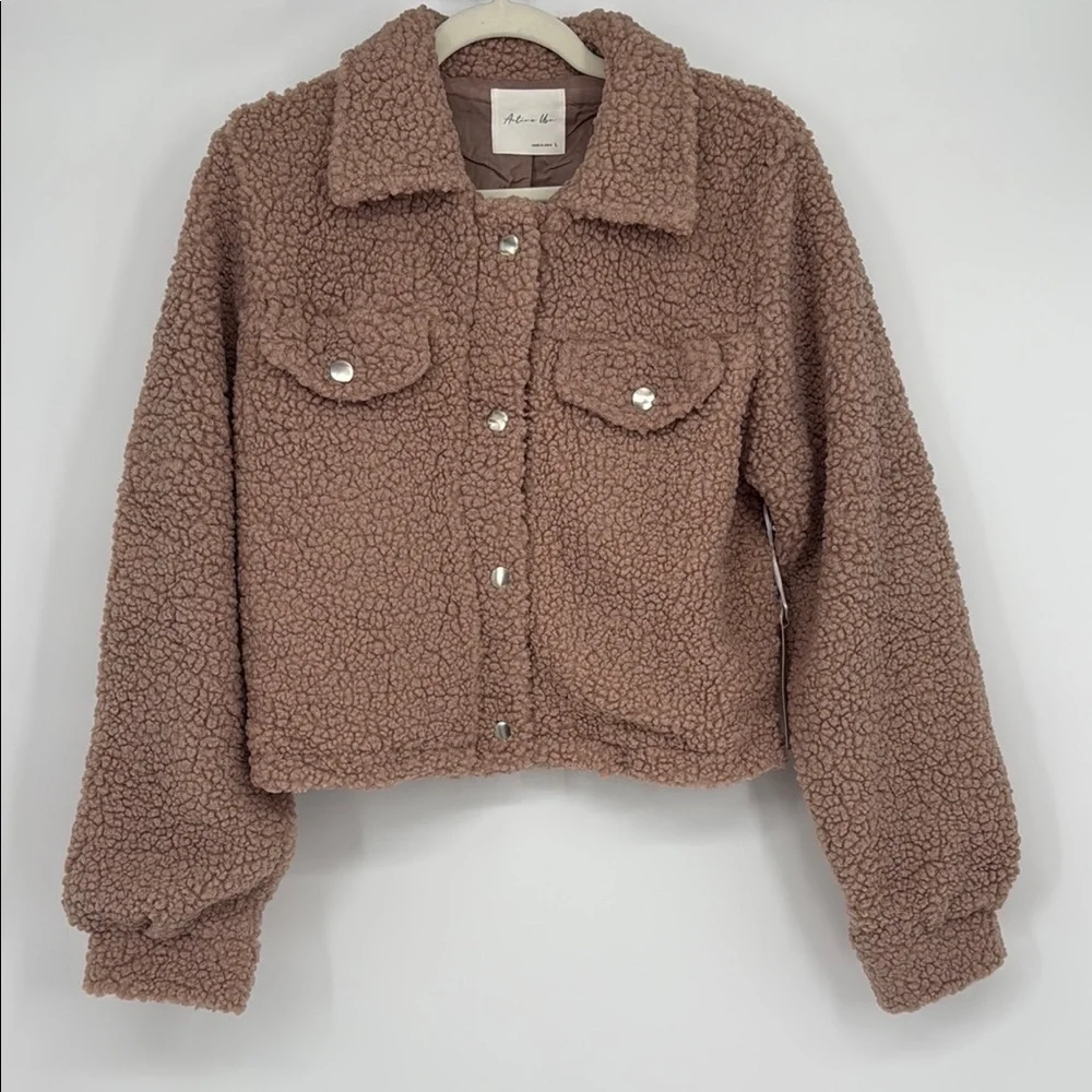 Active USA Faux Fur Sherpa Jacket Teddy Coat Women’s (Multiple Sizes) NWT